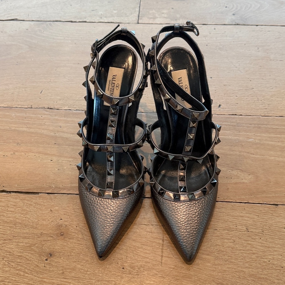 Valentino Studded Leather Pumps
